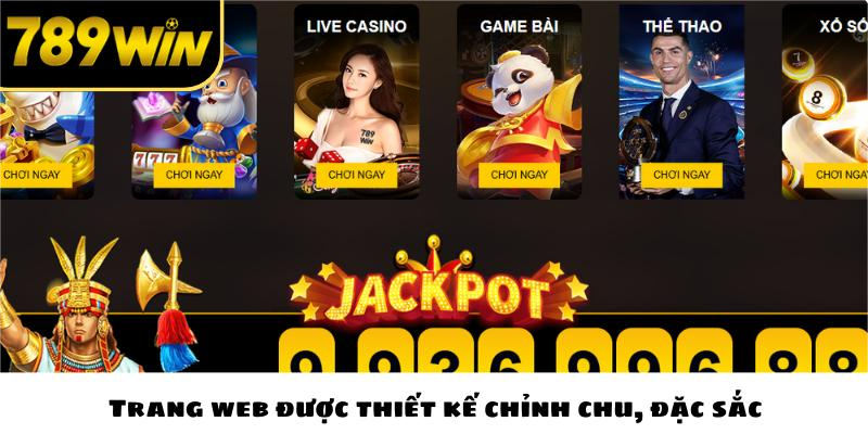 Trang web được thiết kế chỉnh chu, đặc sắc
